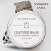Leather Balm with Personalised Bespoke Branded Labels